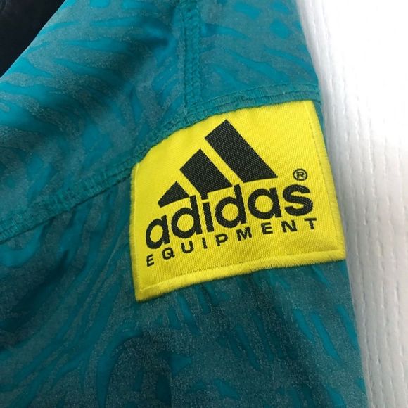 Vintage 90s 80s Adidas Women’s Jacket Equipment Windbreaker Illuminite Green - Picture 6 of 6